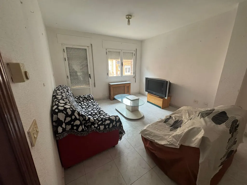 Living Room - Furnished Duplex in Brea de Aragón