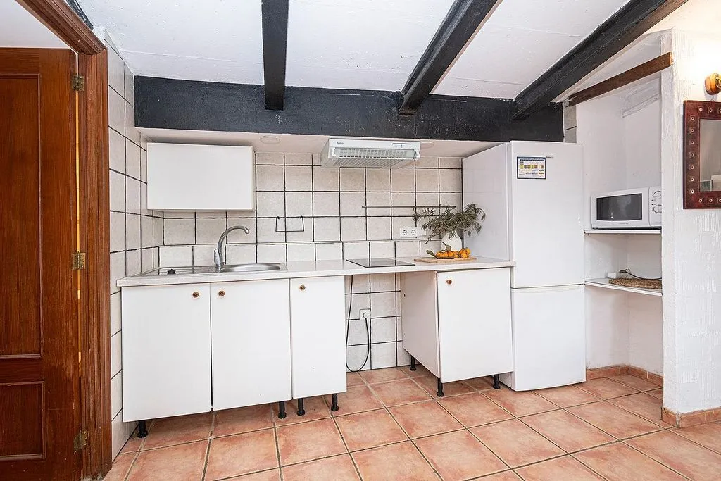 Cuisine - Rustic House with A/C in Llubí