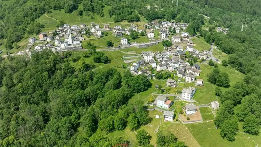 Vue aérienne - Baita with Mountain View in San Giacomo Filippo