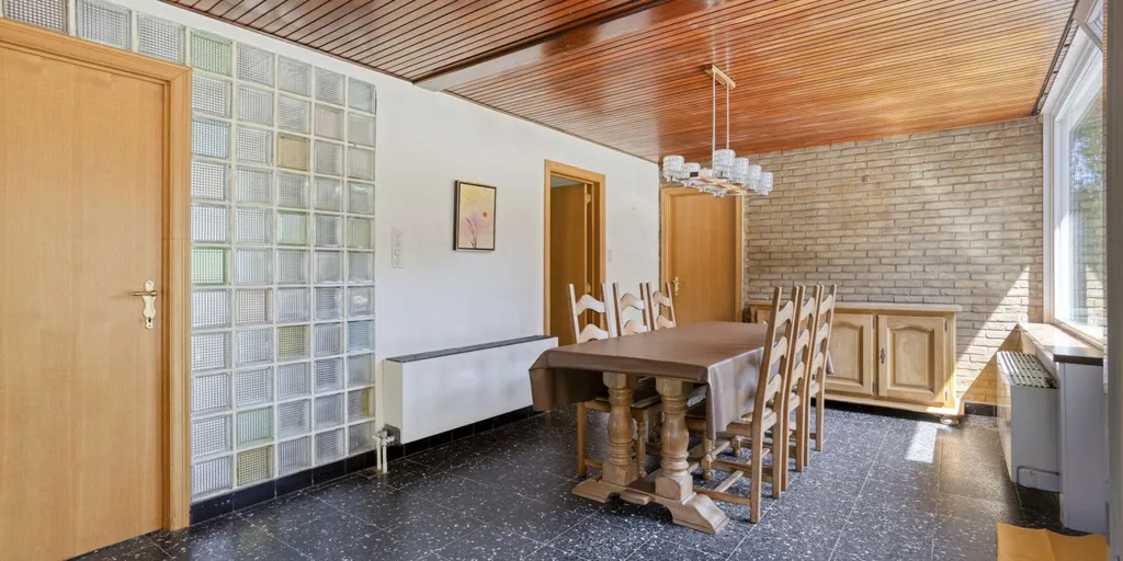 Sala da pranzo - Bungalow with Garden in Hekelgem
