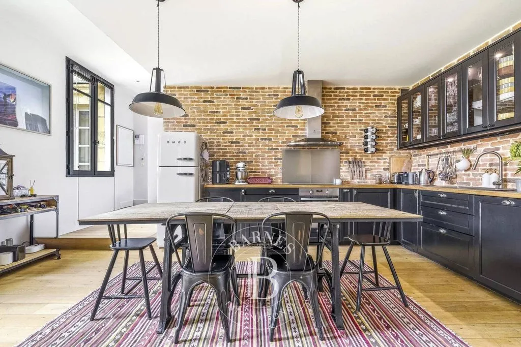 Köök - Luxury Duplex Apartment with Terrace in Bordeaux