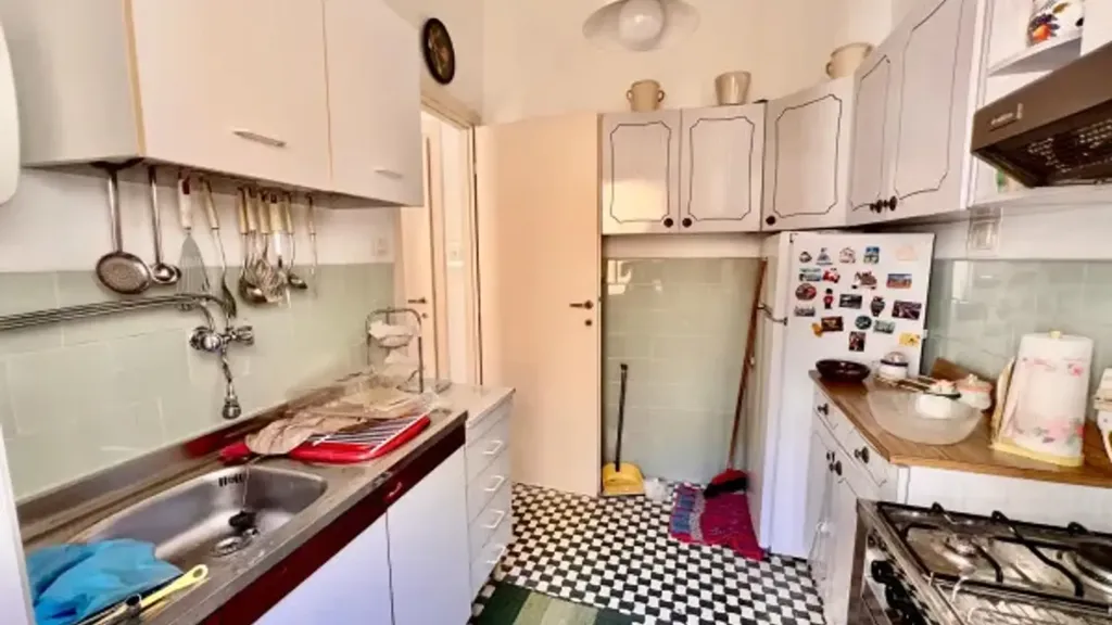 Köök - Trilocale with Balcony in Pigneto, Rome
