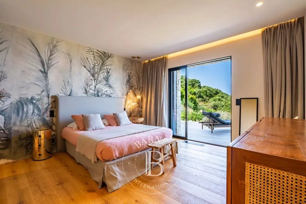 Chambres - Villa Contemporaine avec Vue Panoramique à Corbara