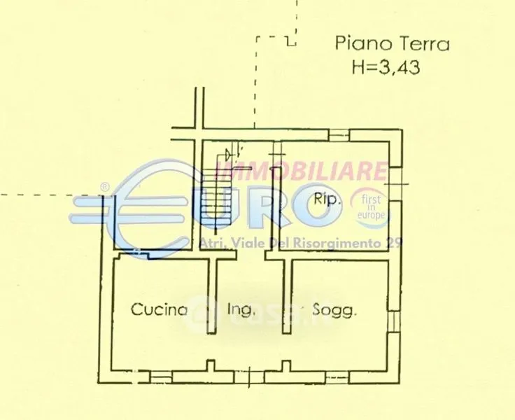 Plan - Historic Villa with Garden in Atri