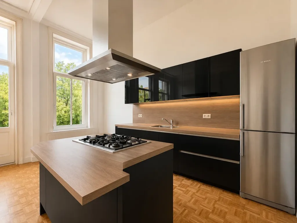 Cuisine - Furnished Apartment with Balcony in Amsterdam Centre