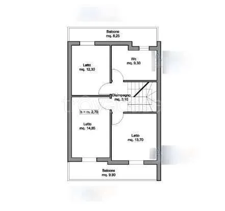 Grundriss - Villa with Two Parking Spots in San Felice a Cancello