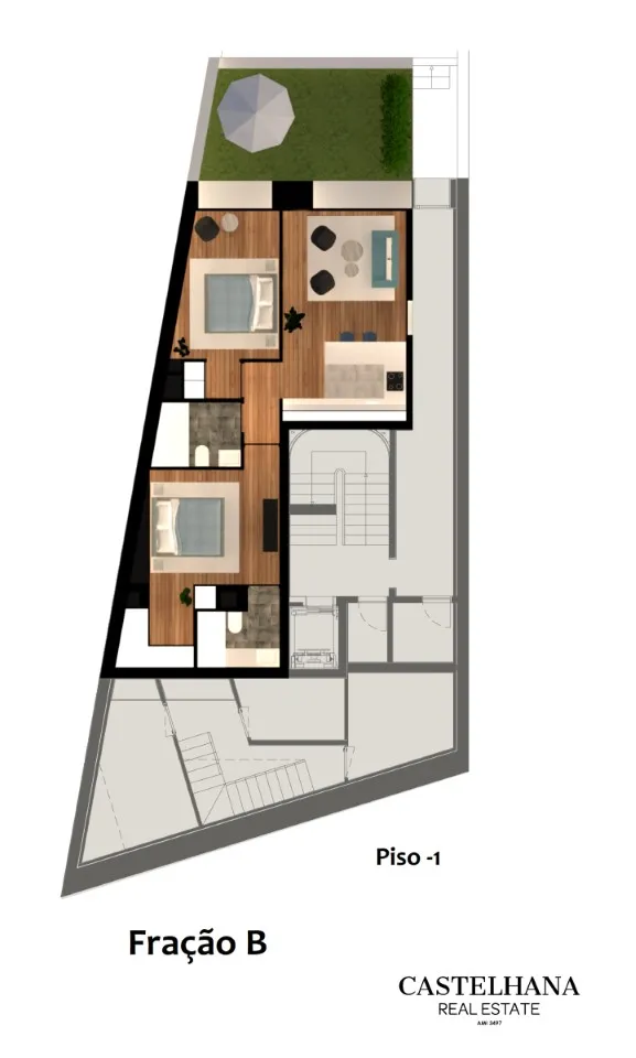Plan - Apartment with Garden in Porto Centre