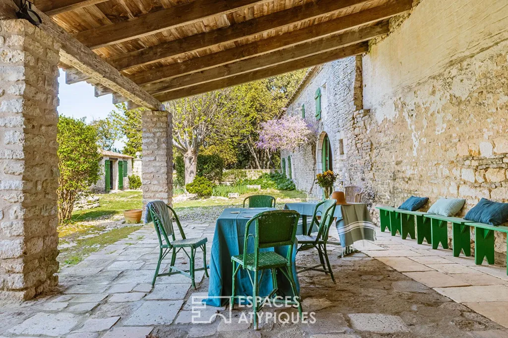 Terrasse - Maison historique avec parc à Saint-Pierre-d’Oléron
