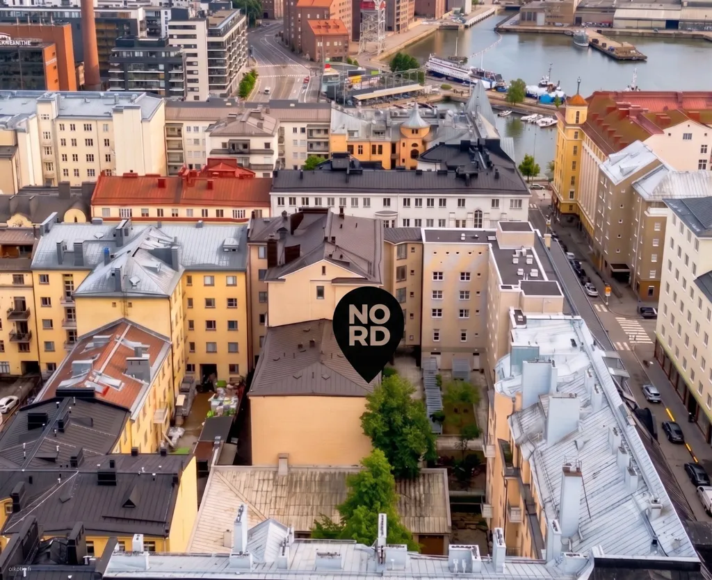 Vista aerea - Historic Flat with Balcony in Helsinki Centre