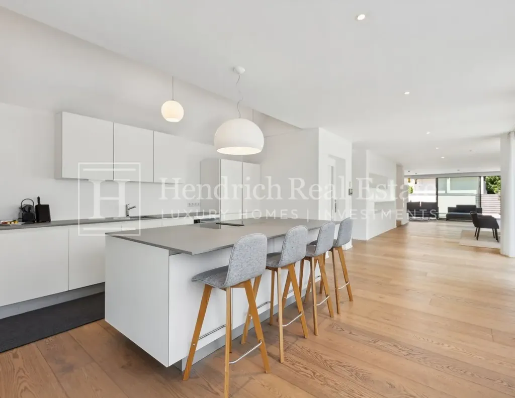Kitchen - Modern House with Pool in Neustift