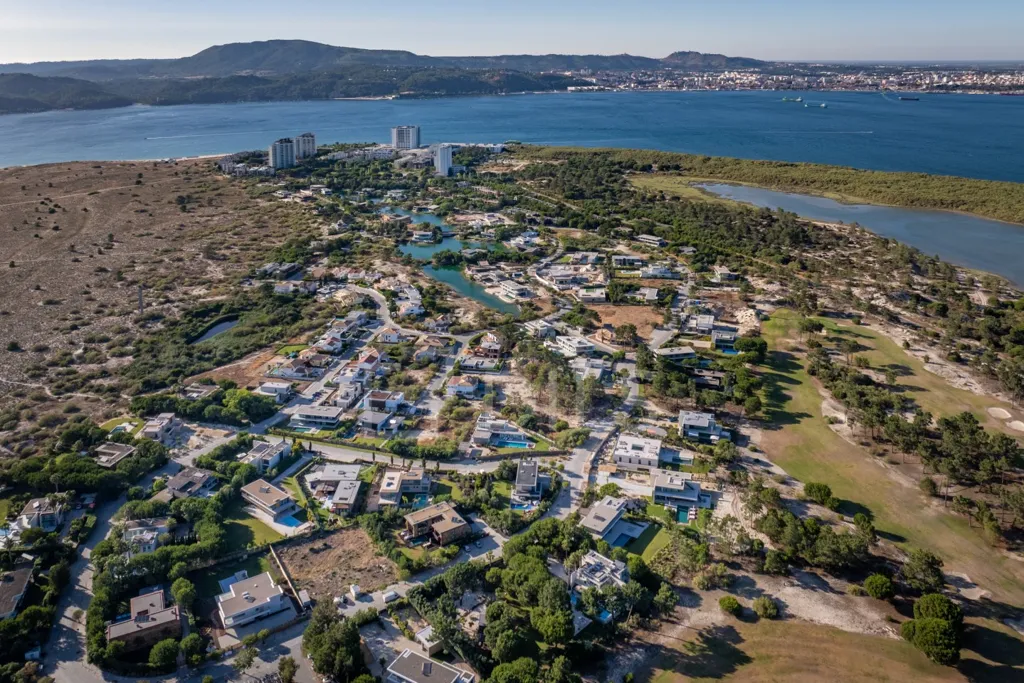 Aerial - Modern Villa with Sea View in Troia Resort