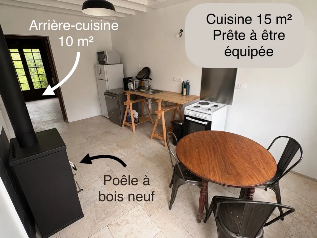 Salle à manger - Longère avec Dépendance à Bazicourt