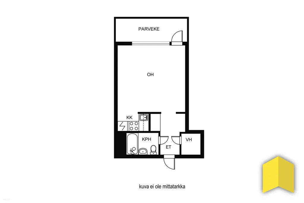 Plaan - Apartment with Garden in Lohja, Virkkala