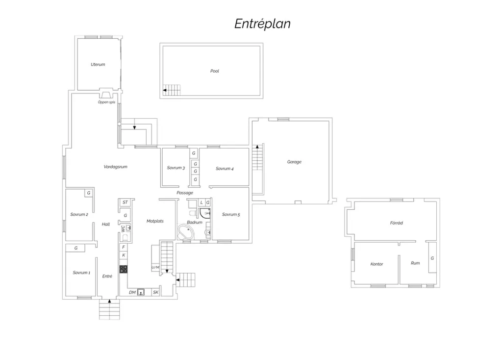 Plan - 1-Storey Villa with Pool in Family-Friendly Area