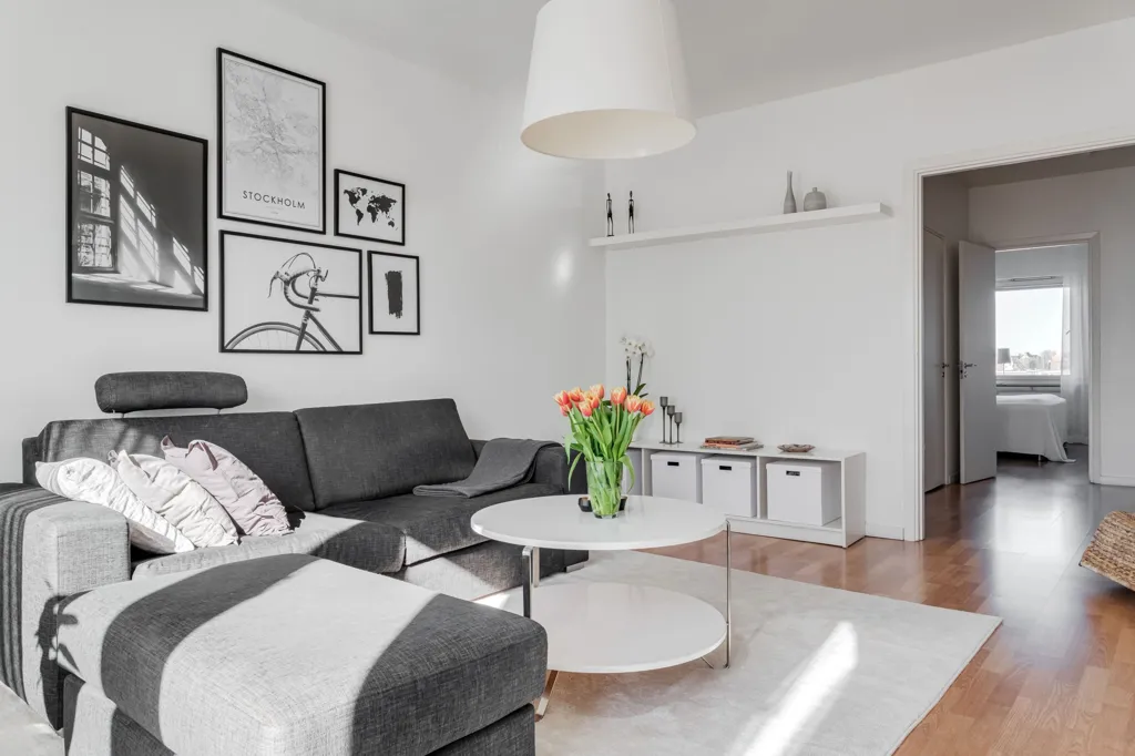 Séjour - Central Flat with Harbour View in Luleå