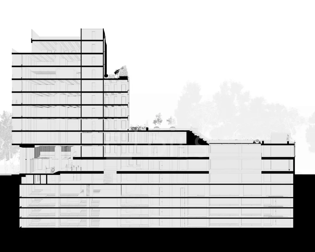 Plan - Office Building with Gym in Lisbon Centre