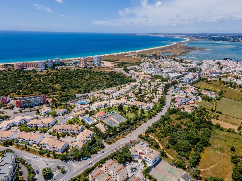 Aerial - Sea View Villa with Pool in Alvor