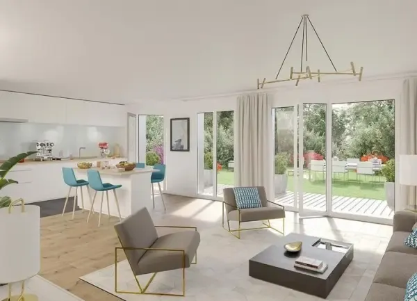 4-Piece Garden-Level Flat near L'Ecusson