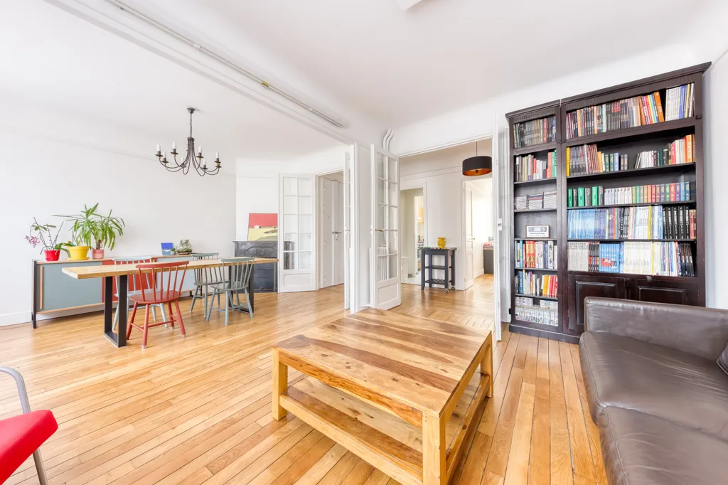 Séjour - Appartement traversant avec vue dégagée à Montrouge