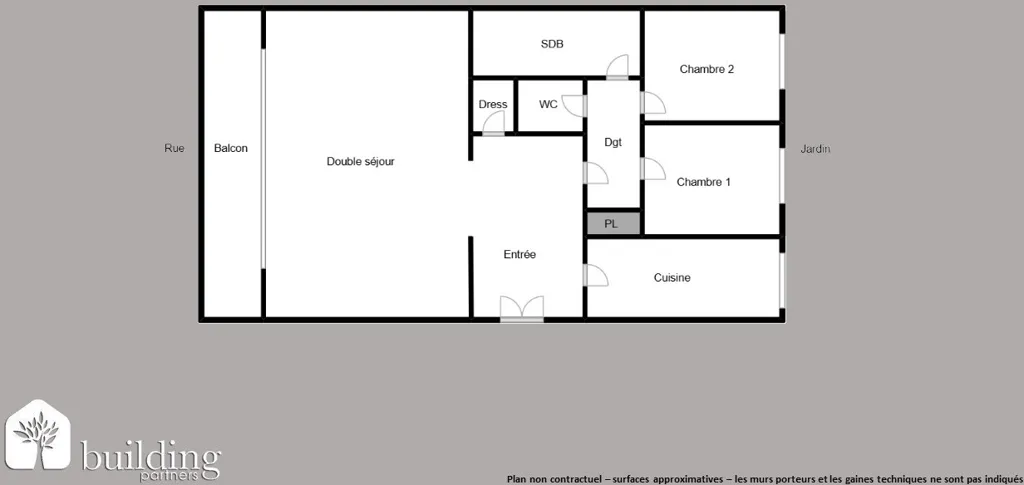 Planimetria - Apartment with Balcony in Pasteur