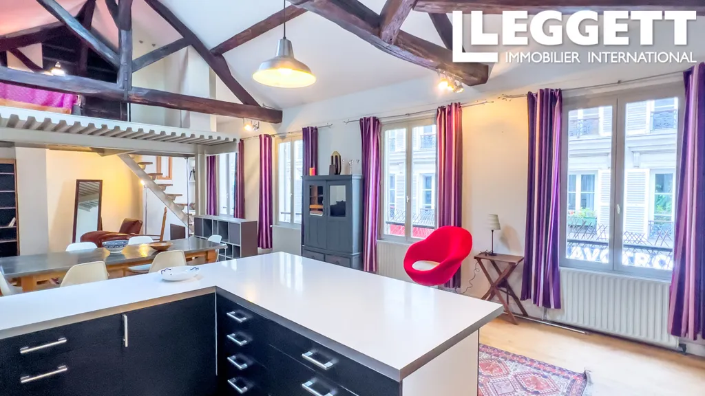 Cuisine - Loft-Style avec Accès Privé à Batignolles, Paris