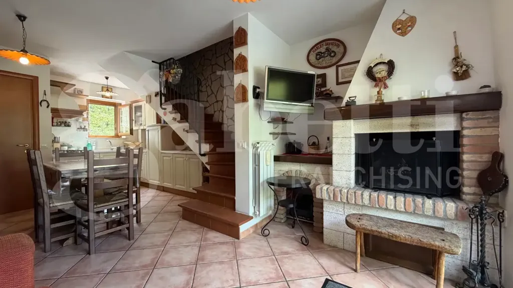Séjour - Panoramic Semi-Detached Villa in Rocca Di Cambio