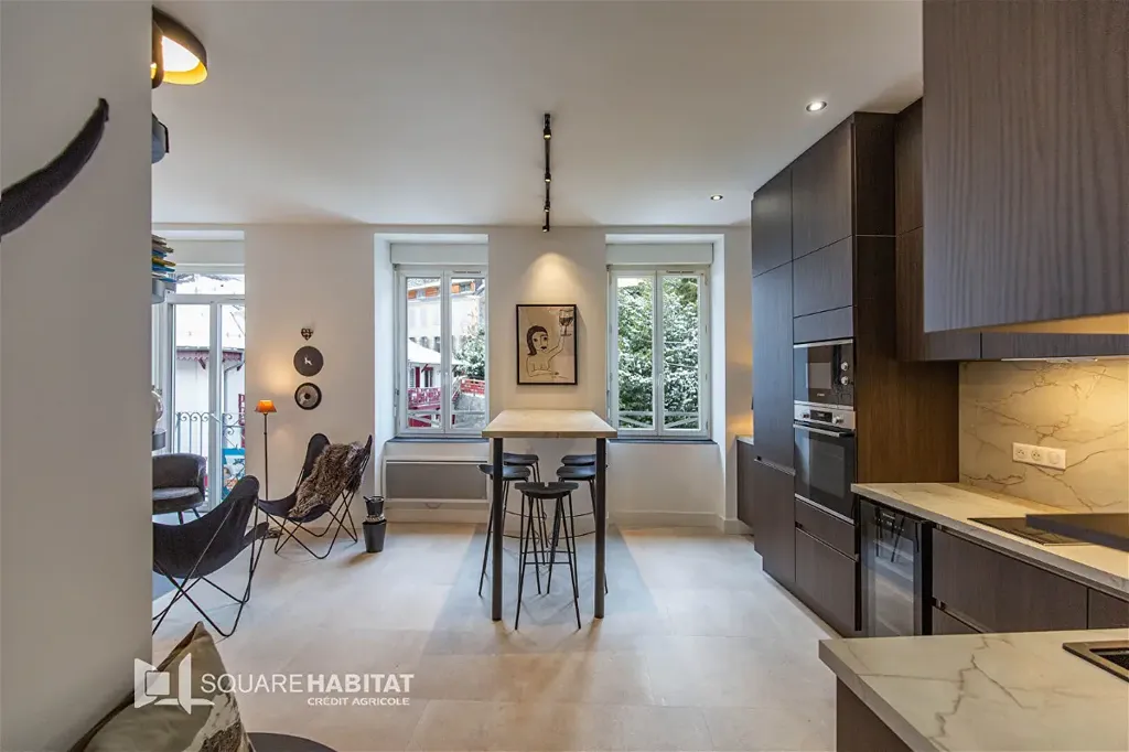 Köök - Renovated 2-Bed Apartment with Ski Storage in Cautrets