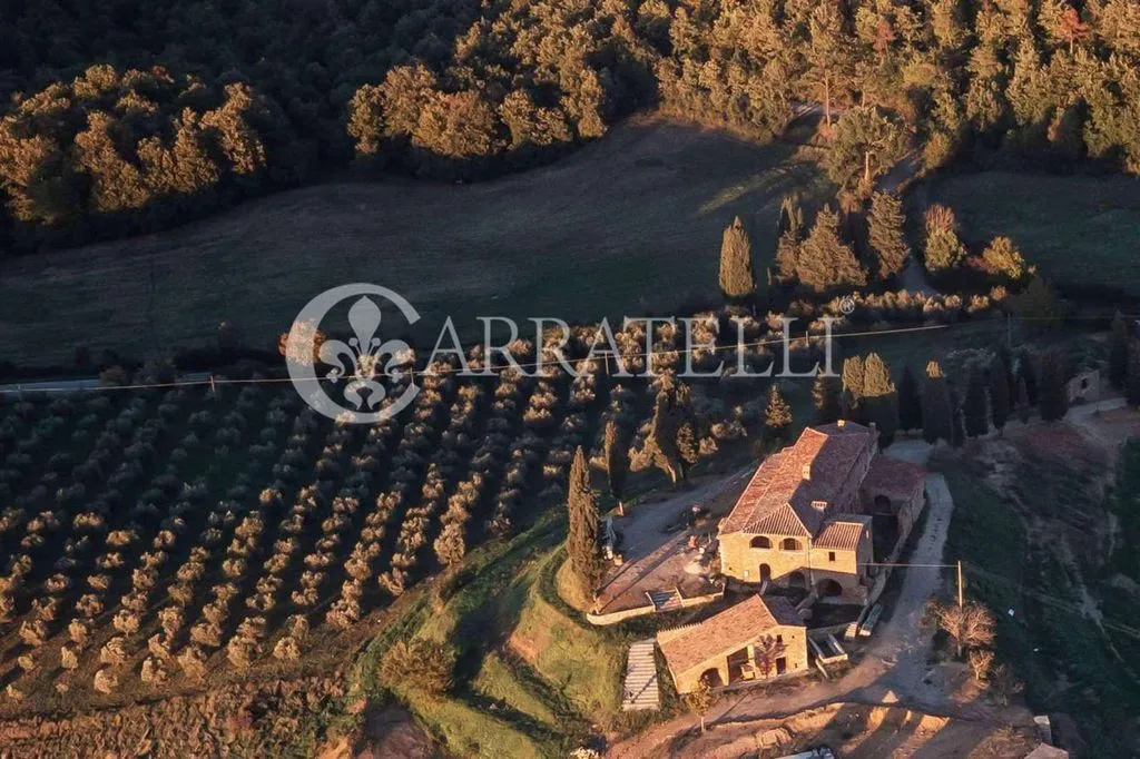 Vue aérienne - Luxury Farmhouse with Infinity Pool in Torrita di Siena