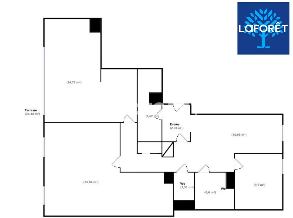 Plaan - Converted Office Space with Terrace in Vitry-sur-Seine