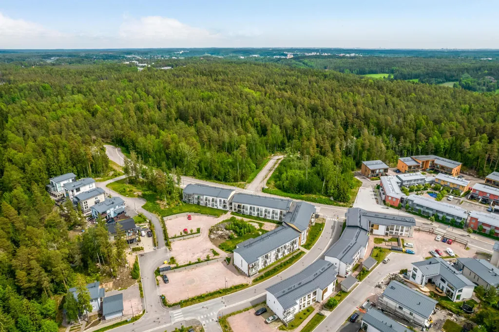 Vue aérienne - Two-Bedroom Apartment with Balcony in Kauklahti, Espoo
