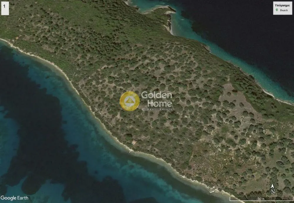 Õhuvaade - Olive Grove with Sea View in Sithonia