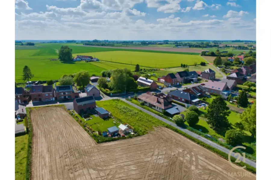 Vue aérienne - Terrain à Bâtir avec Permis à Neufvilles
