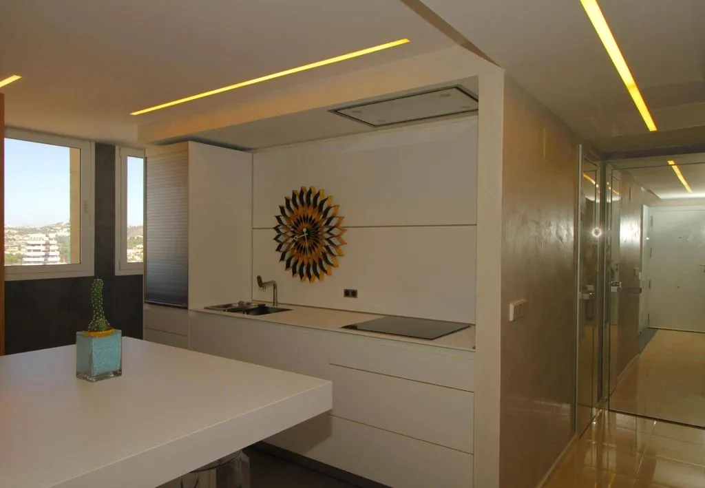 Köök - Luxury Duplex Penthouse with Sea View in Calpe