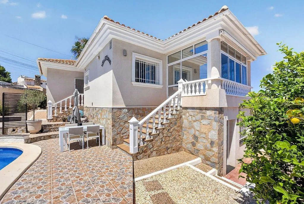 Pool - Chalet with Pool and Sea View in El Galán
