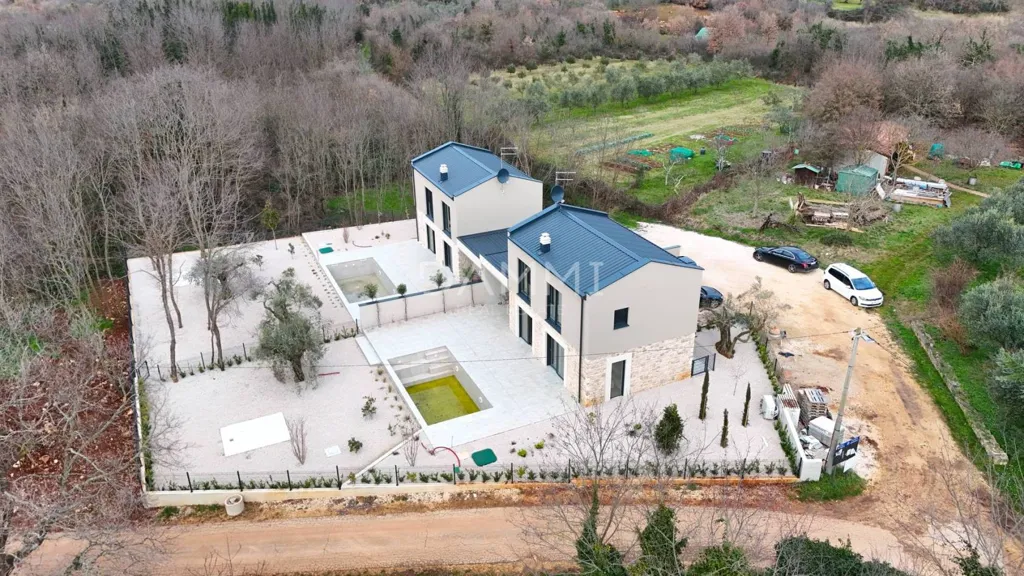 Vue aérienne - Contemporary Villa with Pool in Brtonigla