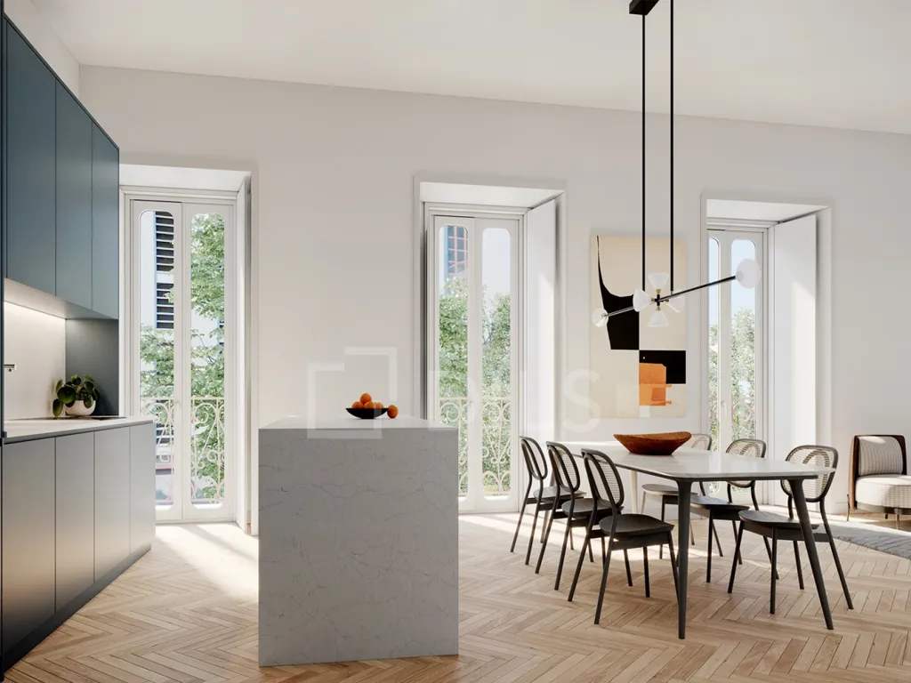 Köök - Duplex Apartment with Private Garden in Beato, Lisbon