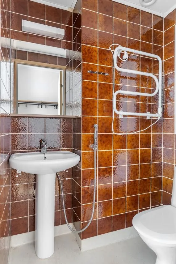 Salles de bain - 70s Style Apartment with Balcony in Turku Centre