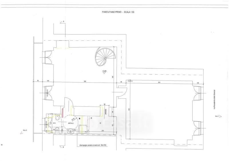 Plan - Charming Triplex in Historic Building, Turin