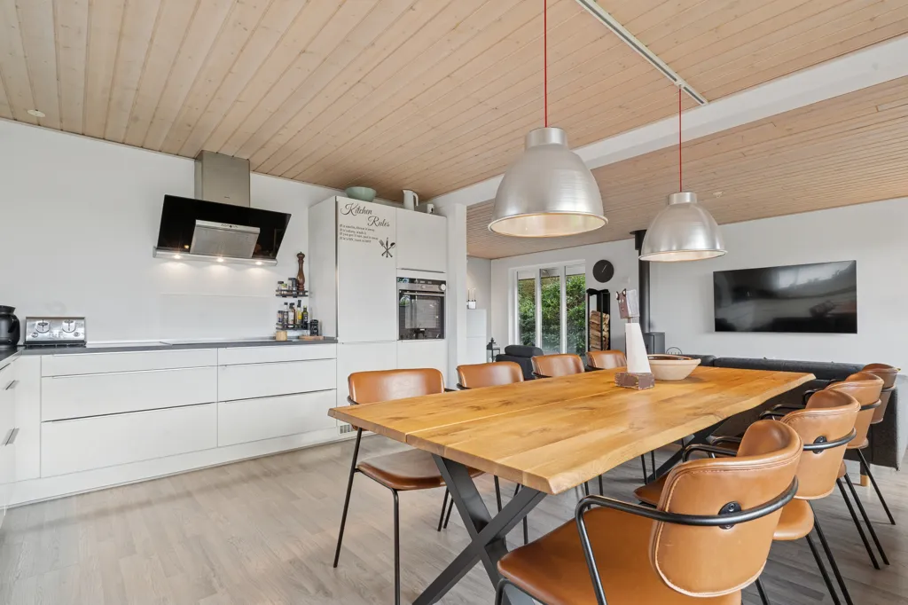 Sala da pranzo - Villa with Open Landscape View in Øster Tørslev