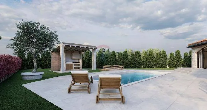 Piscine - Modern Istran Villa with Pool in Kringa