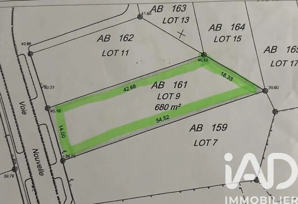 Plaan - Constructible Plot in Auchy-lès-Hesdin