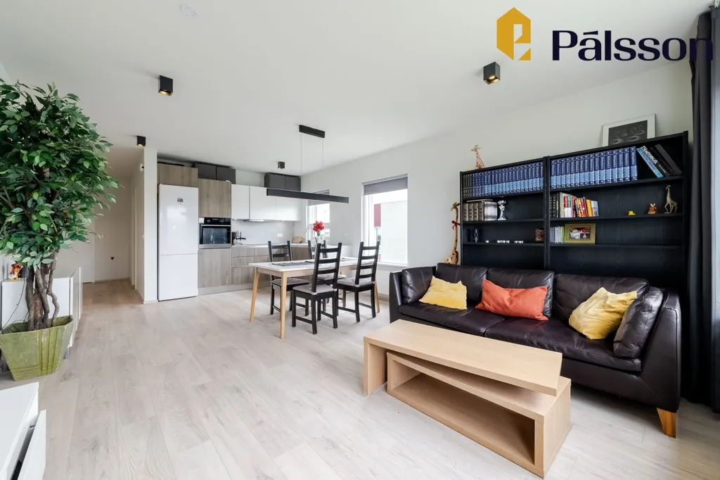 Soggiorno - 4-Bed Apartment with Balcony in Vogar