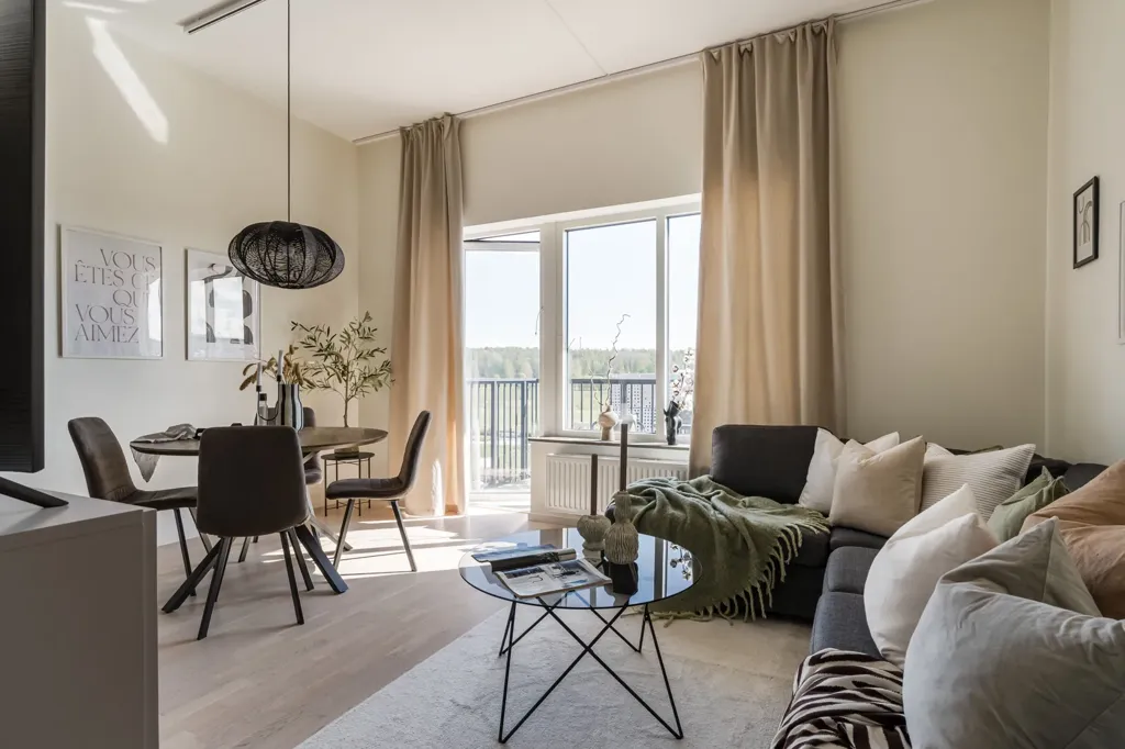 Séjour - Modern Flat with Balcony in Södra Ladugårdsängen
