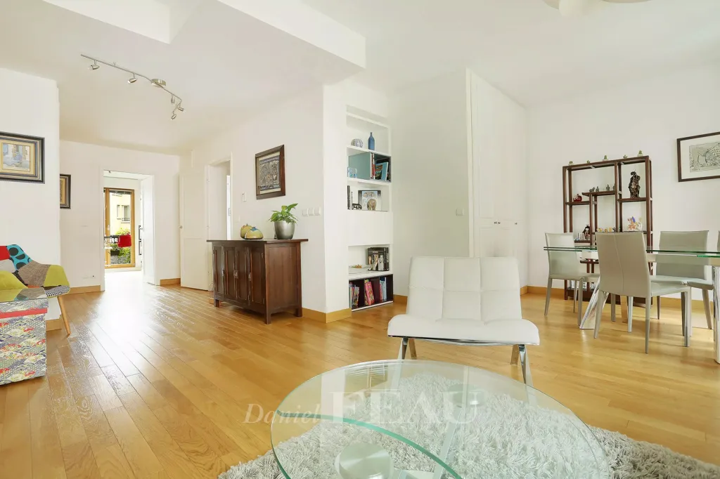 Séjour - Duplex avec Vue Tour Eiffel à Paris XVe - Dupleix