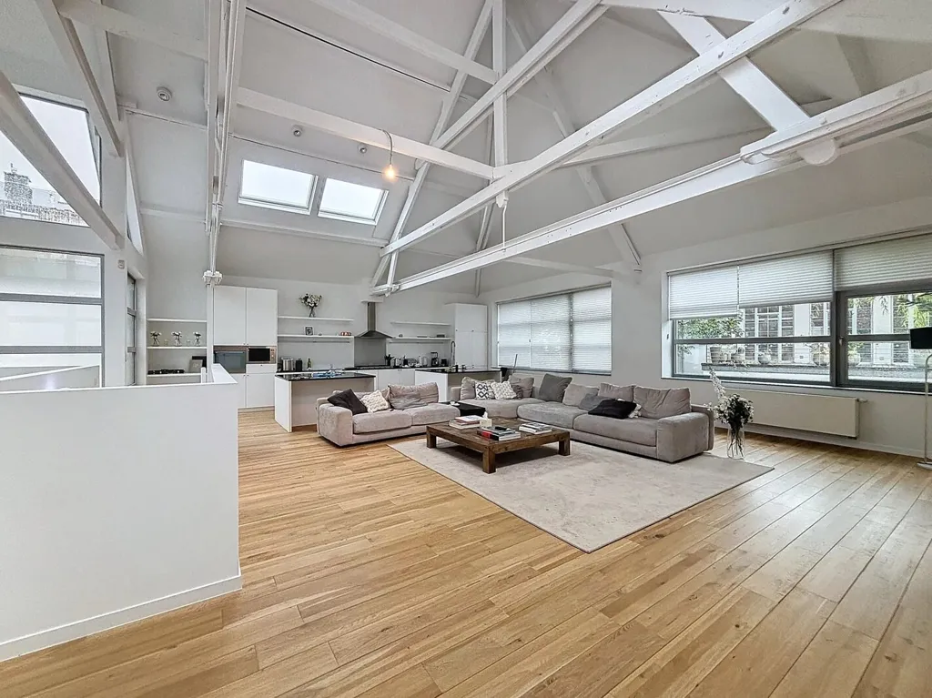 Living Room - Rear House with Garden in Châtelain, Ixelles
