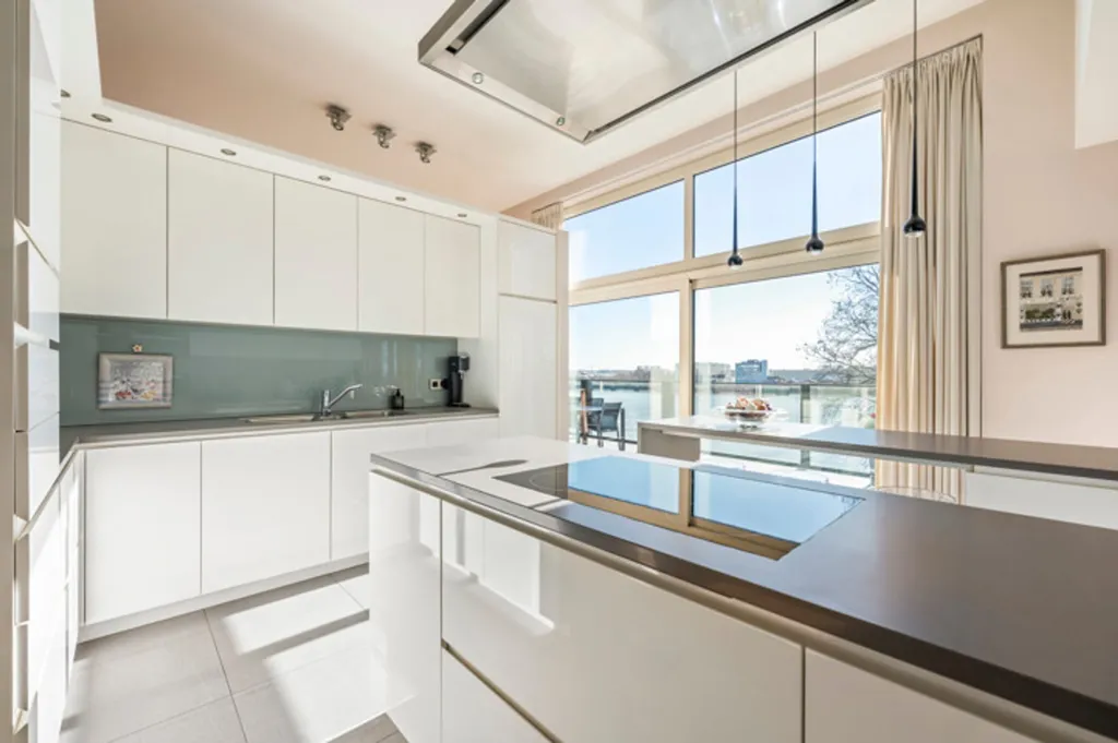 Köök - Penthouse with River View near Antwerp
