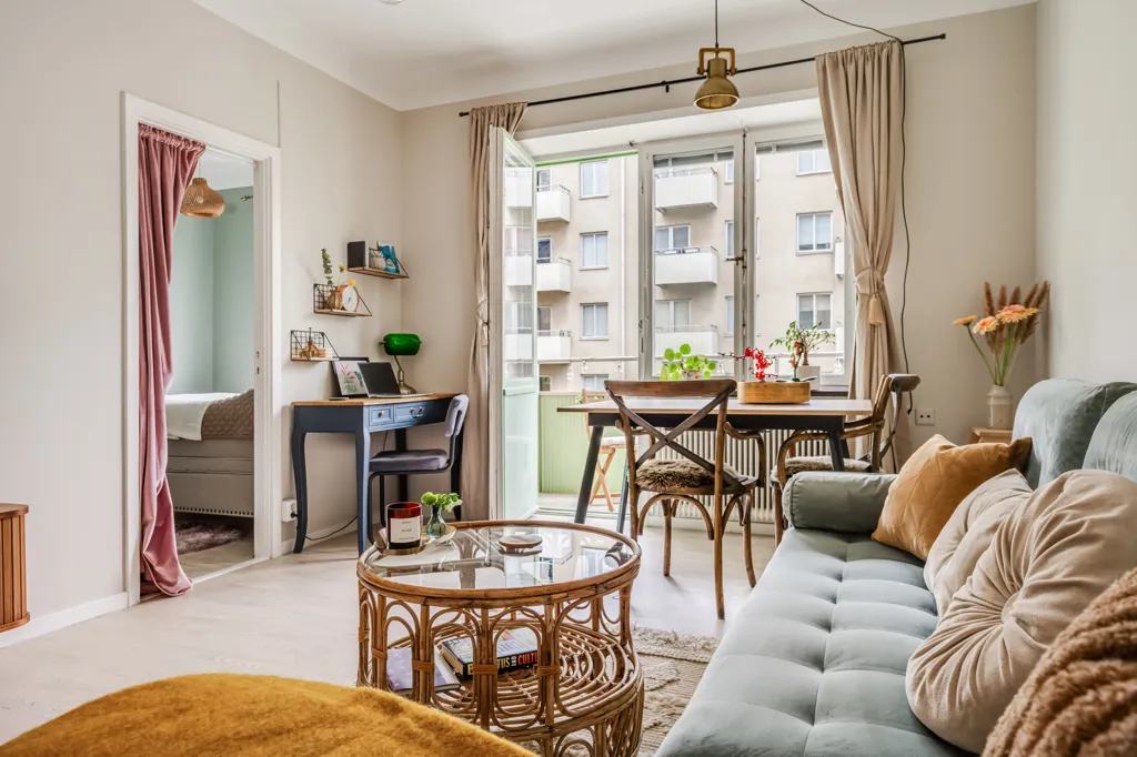 Séjour - Apartment with Balcony in Råsunda