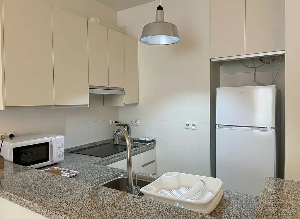Cuisine - Studio with Balcony in Málaga Centre