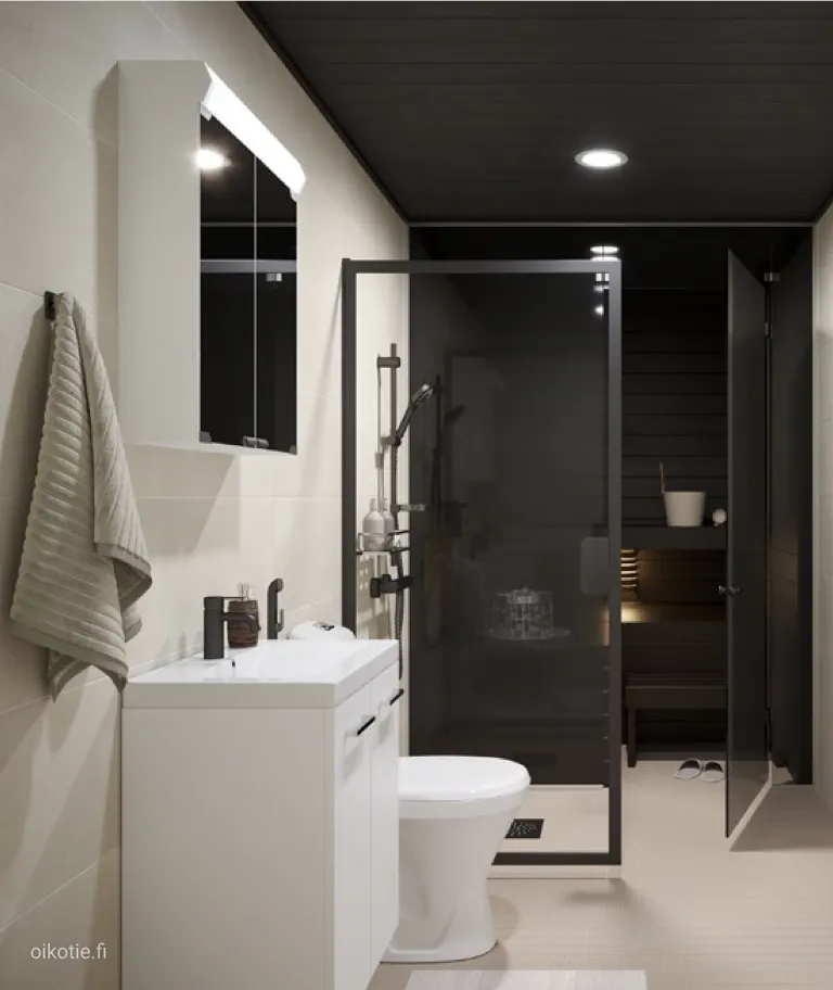 Bagni - Modern Studio with Balcony in Tampere