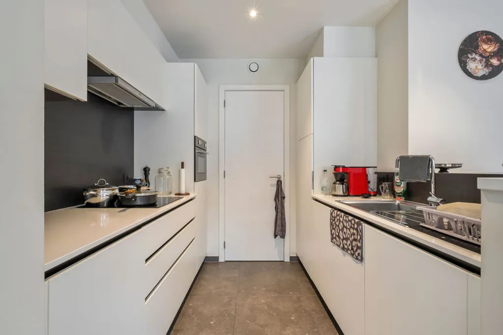 Köök - 2-Bed Apartment with Terrace in Aalst